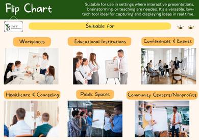 Flip Chart Whiteboard Size 2x3 ft White Board