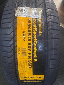 New Tyre 255-40-18 Continental CSC5 SSR RFT 4825y