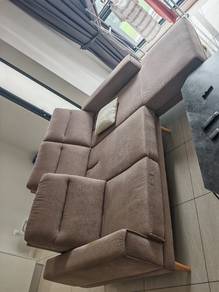 L shape push back bedtalk sofa 3 seater 