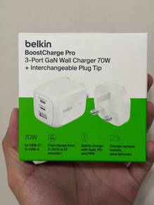 Belkin BoostCharge Pro 3-Port GaN Wall Charger 70W