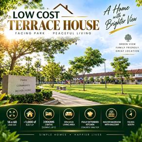 Near LRT Ampang Taman Dagang KL 2 Storey Terrace House 3 Bed 2 Bath