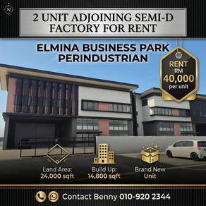 Elmina Sungai Buloh Adjoining Semi-D Factory for Rent