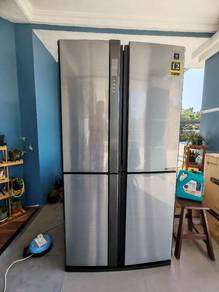 Peti Sejuk Sharp Inverter side by side 