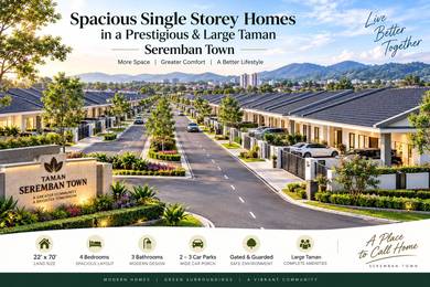 Super Value New Single Storey Terrace Homes in Seremban Town