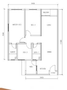 Bukit Gemilang|3R2B|Skudai|Tun Aminah|Completed|Full Loan|Free Legal