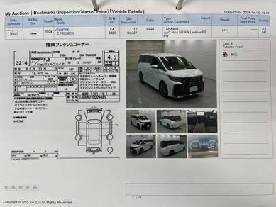 TOYOTA VELLFIRE 2.4 Z PREMIER (a) TURBOCHARGED