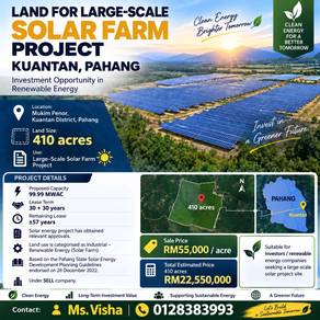 Land For Sale - Solar Farm 410 Acres