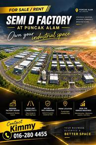 Puncak Alam Factory For Sale