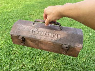 Vintage metal toolbox