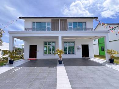 FREE Gift & Cash Back Rm10K Freehold Double Storey Jasin Serkam Nr Tol