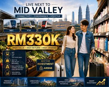 FULL Cover KL-MRT/LRT【 Airbnb-LongTerm Invest 】2-3 ROOM - Direct Mall