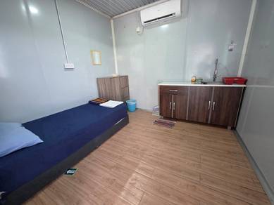 Bilik Kabin Selesa di Pulau Indah - Furnished with air-cond. & wifi