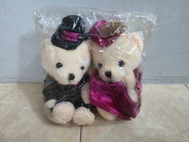 Wedding Teddy Bear In Couple Set (Pair) Car Decor