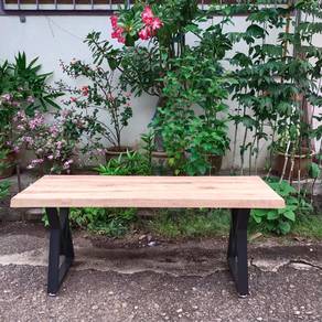Vintage Bangku Kayu Solid 103X34X44cm Antique