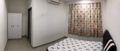 Clean & Furnished Bedroom with Attached Bath for Rent at V Residensi 2