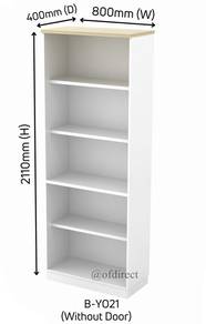 Wooden Home Cupboard - 5 Tier Doorless Bookshelf