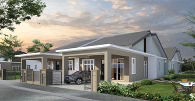 (Masjid Sendayan 5minit) ！！Get 1-Storey FREEHOLD 20x70 0% D/P