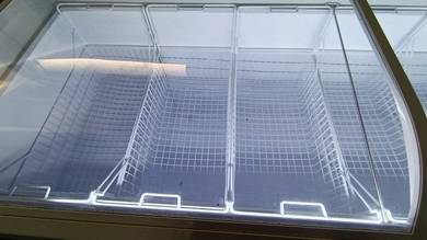 Tescool Curved Glass Door Freezer