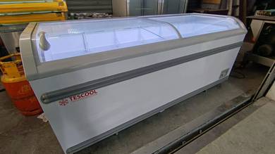 Tescool Curved Glass Door Freezer