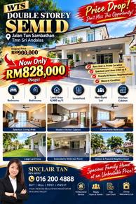 Below Market Limited Semi D Taman Andalas Jalan Tun Sambathan