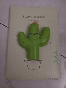 Embossed cactus front cover New note book for RM1