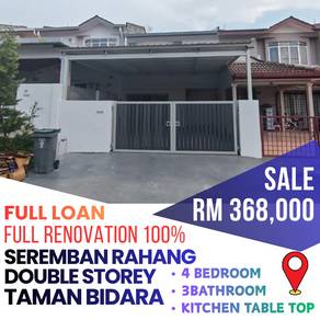 SALE SEREMBAN RAHANG TAMAN BIDARA 💯🔥Full RENOVATION DOUBLE STOREY