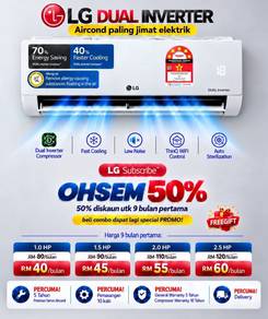 Aircond LG Dual Inverter (JSSHN9)
