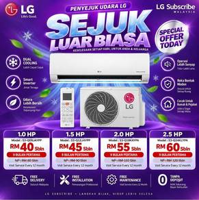 Promo LG Dual Inverter Aircond (Pedas NSE01)