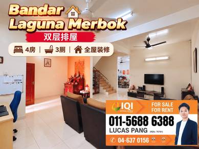 BANDAR LAGUNA MERBOK - Fully Renovated – DOUBLE STOREY TERRACE