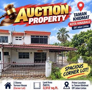 Auction Opportunity | Taman Khidmat 2-Storey Corner House