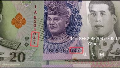 Malaysia 1 Ringgit & Thai 20 Baht pairs