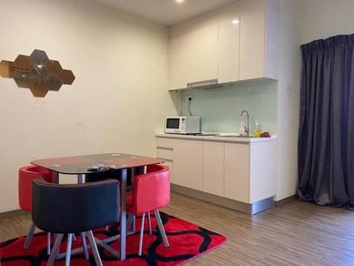 Zetapark condo nice studio FULLY FURNISHED unit with 1 car park and AC