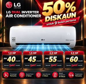 Aircond LG Dual Inverter (Rompin NSE01)