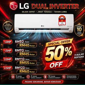 Aircond LG Dual Inverter (B.Baru Serting NSE01)
