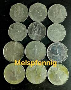 [12pcs=RM12] 1995~2007 Arab UAE Dirham Coins