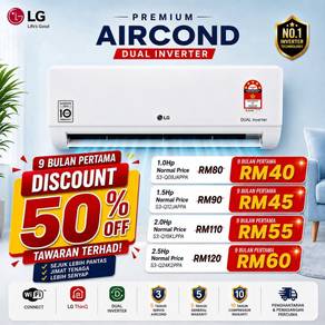 Ansuran Aircond LG Dual Inverter (Sibu SWK01)