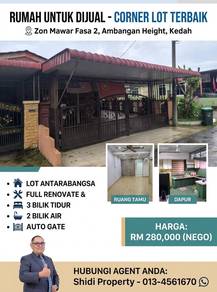 Corner lot Ambangan Height hendak dijual murah