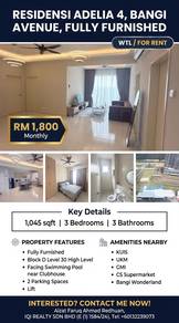 Residensi Adelia 4, facing swimming pool, masuk Nov 26