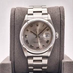 Pre Owned Rolex Datejust 36 Silver Roman 16200