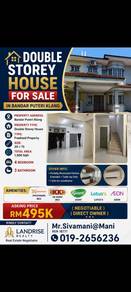 Double storey House For Sale In Bandar Putri Klang