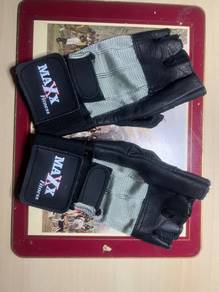 MAXX Fitness fingerless workout gloves. heavy duty