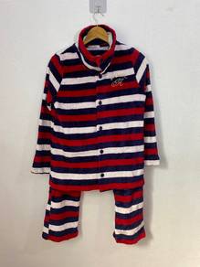 Aimerfeel Japan Striped Fleece Pajama Set