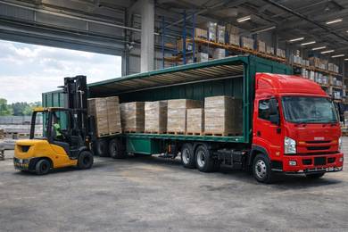 Lori 40 ft trailer treler low loader transport