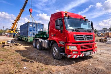 Lori 40 ft trailer treler low loader transport