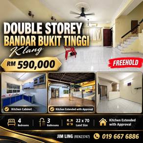 [Below Market, 22x70] 2 storey Bandar Bukit Tinggi Klang