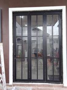 Pintu Folding Kaca Bilik / Pintu Lipat