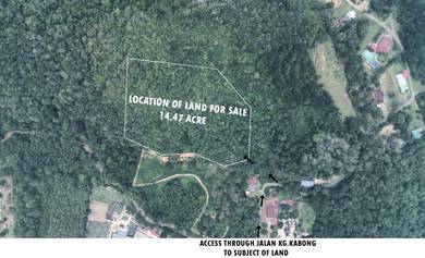 14.47 acre Agriculture Freehold Non Bumi Land for sale at Inas, Johol