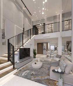 Duplex Condo 1500sf 100% furnished [Foreigner can buy] TRX ZeroDeposit