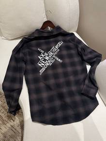 Armani Exchange Regular Fit Plaid Button Up Shirt