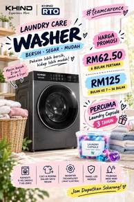 Washer Dryer Khind 2 in 1 (Spg Durian 004)